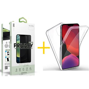 Conjunto skyhe 1 x Película de Vidro Anti-Spy + Capa para iPhone 13 Dupla 360º - Transparente Clear - 1