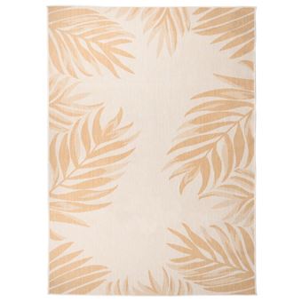 Tapete de Tecido Plano vidaXL para Exterior | 200x280 cm | padrão folhas - 1