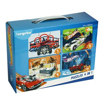 4 Puzzles Evolutivos Hot Wheels - 1