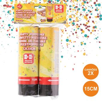Canhão De Confetis Div 15X4Cm 2X - 1