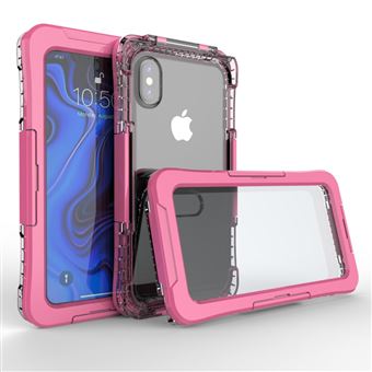 Capa TPU Magunivers impermeável subaquática sujeira / poeira / neve de 10m rosa para Apple iPhone XS Max 6.5 inch - 1