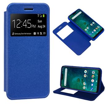 Capa Livro COOL para Xiaomi Mi A2 Lite / 6 Pro Liso Azul - 1