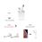 Auriculares Bluetooth Arzopa I12 TWS Branco_1