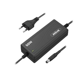Carregador Universal para Computador Portátil Andowl Q-A265B | 12V | 5A | 60W | Conector 5.5x2.5mm | Preto - 1