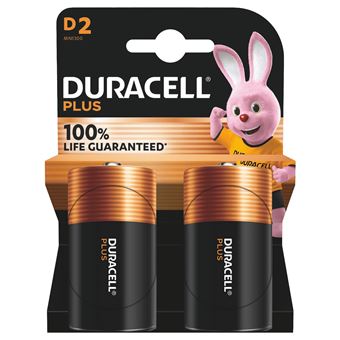 Pilha Duracell Plus 100 D - 1