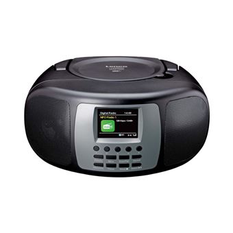 Rádio portátil Lenco | DAB+/FM com leitor de CD e ecrã LCD a Cores | Preto - 1