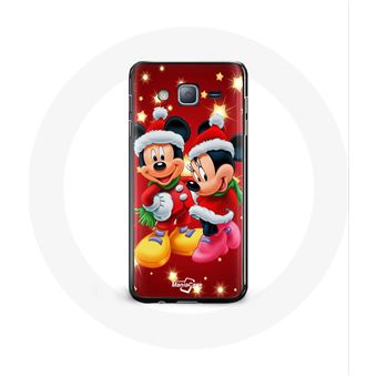 Capa Maniacase para Samsung Galaxy J7 2016 Mickey Mouse E Minnie Mouse O Dia de Natal - 1