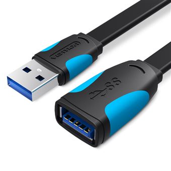 Cabo de Extensão USB 3.0 Vention | 3 m - Preto - 1