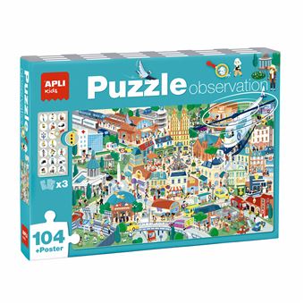 Puzzle APLI Kids Cidade 18820 | 104 Peças - 1