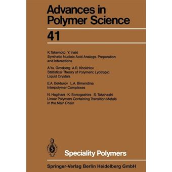 Speciality Polymers - Paperback - 2013 - 1