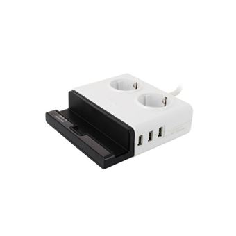 Tablet Station Surge Protector Energizer com 3 Tomadas e 3 Portas USB - 1