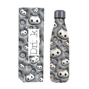 Garrafa Térmica I Drink | 500  ml | Gato Branco - 1