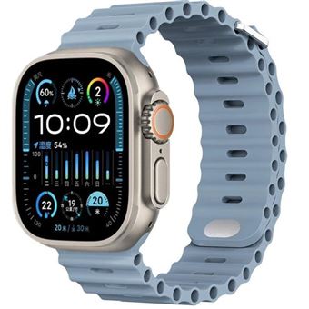 Bracelete Ocean Waves Antiimpacto para Apple Watch Series 10 42mm | Azul Claro - 1
