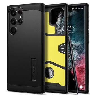 Capa para Telemóvel Spigen Tough Armor | Preto - 1