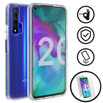 Capa de Silicone Avizar para Honor 20 e Huawei Nova 5T| 360º | Policarbonato | Transparente