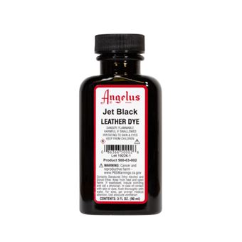 Tinta Para Couro Leather Dye Angelus Jet Black | 88,9 ml - 1