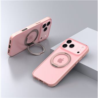 Capa Protetora com Suporte 360° Magnético MagSafe QT12 V-REEL para iPhone 17 Pro Max - Rosa - 1