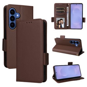 Capa FOXDOCK para Samsung Galaxy S26 Plus | Prova de Choque | Magnética| TPU | Suporte para Cartão | Castanho - 1