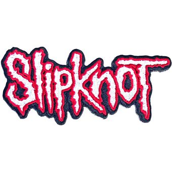 Emblema Rock Off Slipknot | Cut|Out Logo Red Border | Woven Patch - 1