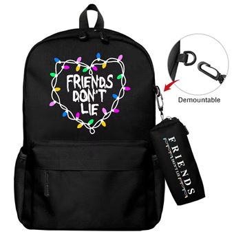 Mochila Escolar DreamWorks | Stranger Things | 2 Peças | Preto 1690 - 1