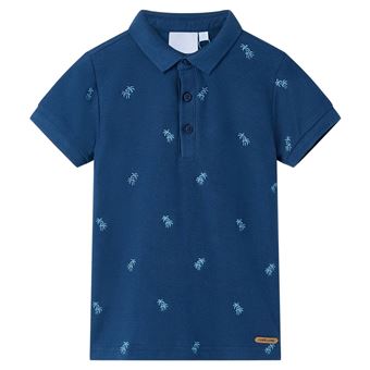 Polo para criança vidaXL | azul-escuro 104 | 3 a 4 anos - 1