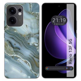 Capa TUMUNDOSMARTPHONE de Silicone para Oppo Reno 13F 4G / 13 F 5G Design de mármore 09 desenhos - 1