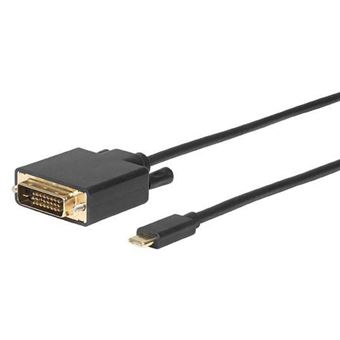 Adaptador de Cabo de Vídeo Microconnect USB3.1CDVI18B | Preto - 1