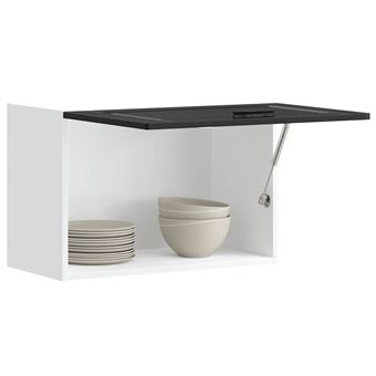 Armário de parede de cozinha vidaXL | Porto derivados de madeira preto - 1