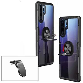 Kit Phonecare | Suporte Magnético L Safe Driving para Carro + capa case 3X1 Clear Armor para Huawei P30 Lite New Edition - 1