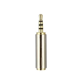 Adaptador Conversor de Áudio Jack 3.5mm de 3 conetores Fêmea Goeik para Jack 2.5mm Macho - 1