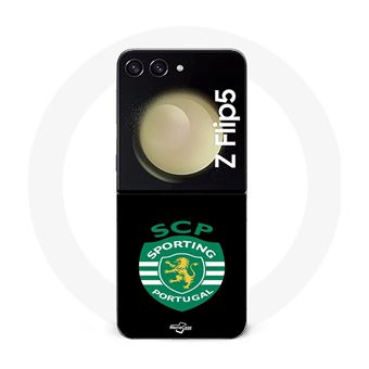 Capa Maniacase para Samsung Galaxy Z Flip5 Scp Sporting Portugal Fundo Preto - 1