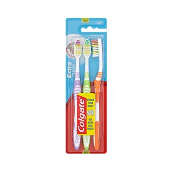 Escova de Dentes Colgate 6001067024446 | Verde, Laranja, Roxo - 1