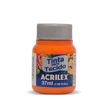 Tinta Acrilex Fosca para Tecido 04140/517 | 37ml - Laranja - 1