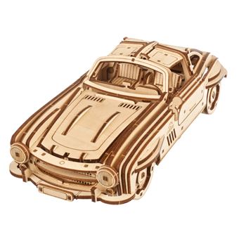 Puzzle 3D Ugears Coupé Desportivo | Madeira - 1