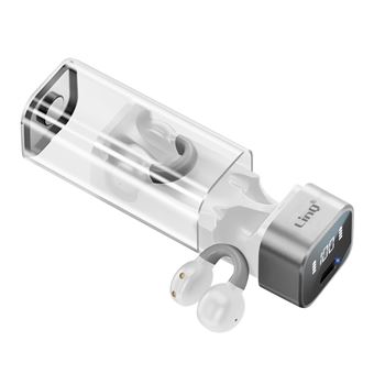 Auriculares Sem Fio LinQ | Clipe Aéreo Microfone e Toque Tátil | Branco - 1