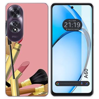 Capa de silicone TUMUNDOSMARTPHONE para Oppo A60 4G design Pincéis desenhos - 1