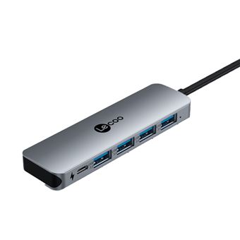 Adaptador Lecoo LKC1341H 5 em 1 | Type-C HUB 4USB3.0 Micro-USB a para HUAWEI Mate40/P50 Samsung S20 - 1
