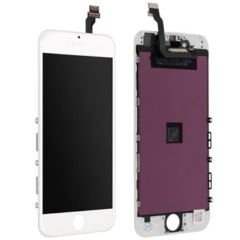 Ecrã LCD para iPhone 6 Bloco Completo Tátil Compatível Branco - 1