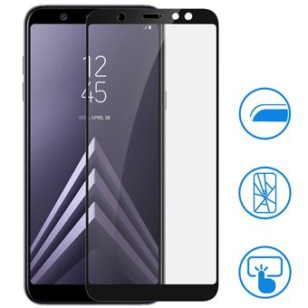 Protetor de ecrã Avizar de Vidro Temperado para Samsung Galaxy A6 Plus Preto - 1