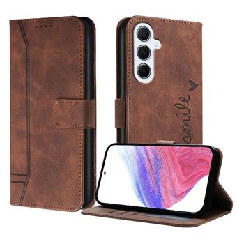 Capa ZURSANA para Samsung Galaxy A36 5G | Pele PU | Magnética TPU | À Prova de Choque | Castanho - 1