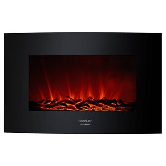 Lareira de parede Elétrica Cecotec 2000W | 35 Polegadas | Preto