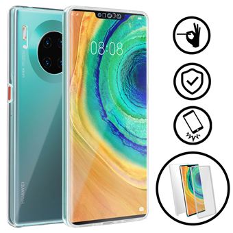 Capa de Silicone Avizar para Huawei Mate 30 Pro| 360º | Policarbonato | Transparente