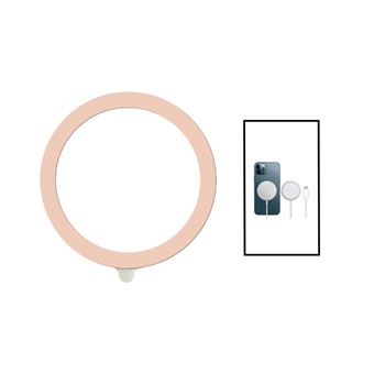 Kit Gift4Me Silicone Magsafe Magnetic + Carregador Sem Fios Carga Rápida Apple Rosa - 1