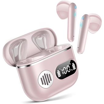 Auriculares CHRONUS | sem fio | IP7 | à prova d'água | microfone | ENC | Rosa - 1