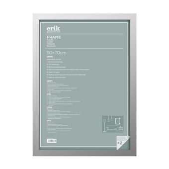 Moldura Erik Editores | 50 x 70 cm  - Prata - 1