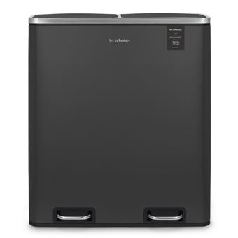 Caixote do Lixo para Reciclagem Les Collectors Nº916 | 2x30L | Cinza Escuro - 1