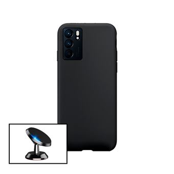 Kit Phonecare Suporte Magnético de Carro + Capa Silicone Líquido para Oppo Reno6 Pro 5G - 1