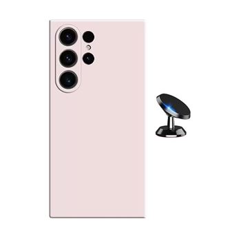 Kit Suporte Magnético + Capa Proteção Silicone Gift4Me para Samsung Galaxy S25 Ultra | Rosa - 1