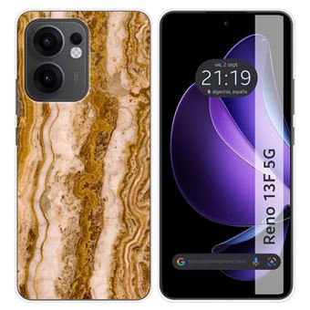 Capa TUMUNDOSMARTPHONE de Silicone para Oppo Reno 13F 4G / 13 F 5G Design de mármore 10 desenhos - 1