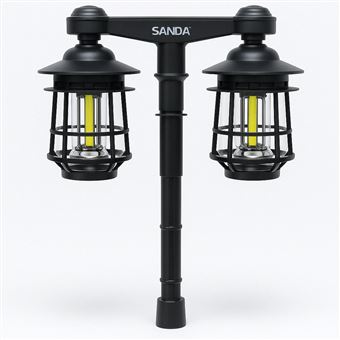 Candeeiro LED SANDA SD-6011 | Sensor de Movimento | Painel Solar | Preto - 1